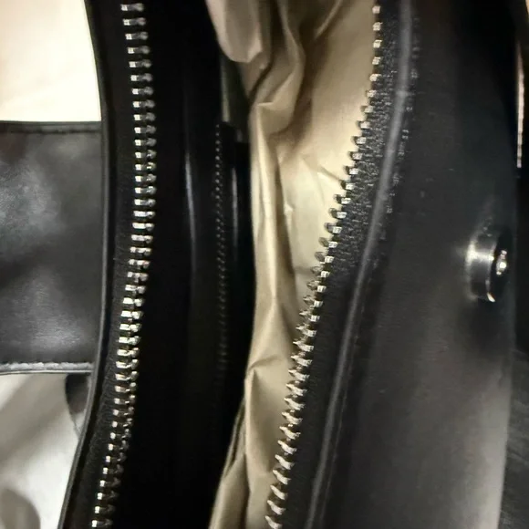 Valentino Orlandi Black Shoulder Bag with Silver Accents - Picture 6 of 6